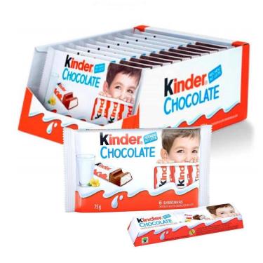 Imagem de Ferrero Kinder Chocolate - Pacote com 60 Barrinhas