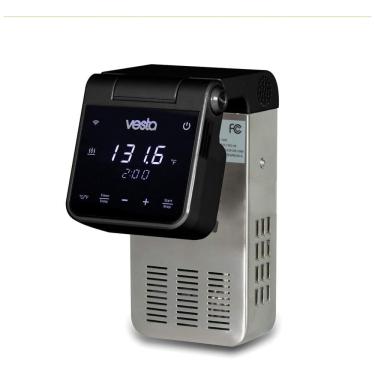 Imagem de Termocirculador Elétrico Ultra Silencioso para até 30L e WI FI, 1100W, 110v, V VESTA PRECISION Precise Temperature Control Panel604, Preto