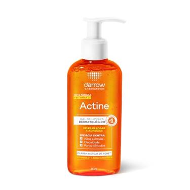 Imagem de Darrow Actine Gel de Limpeza Dermatológico Facial com Ácido Salicílico, Vitamina C e Lactato de Mentila, Redução de 86% da Acne e -90% Oleosidade Imediatamente, 140g