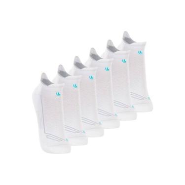 Imagem de Kit com 6 Pares de Meias Performance Running Lupo 3276-002, Branco, 41