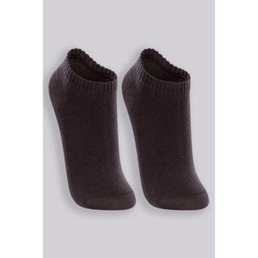 Imagem de Kit/2 Meia Cano Curto Lupo 04572-088 Feminina Básica Algodão T. 34/39,