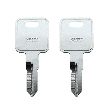 Imagem de (2) Chave em branco KeyPower KS970 para fechadura principal Trimark Airstream 2012-2021, chaves de cabeça quadrada substitui KS960, para códigos de chave TA 101-183