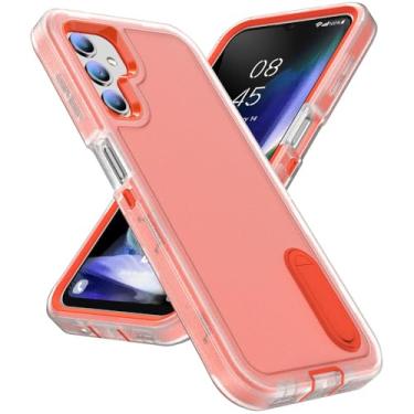 Imagem de Capa de suporte de proteção dura para Samsung Galaxy A54 A14 A53 A13 A04S S23 Ultra S22 Plus Capas de telefone móvel, laranja, para Galaxy A54 5G