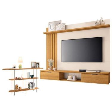 Imagem de Painel Para Tv Suspenso Lets E Aparador Infinity Cinamomo Off White – Hb Móveis