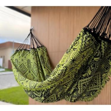 Imagem de Rede de Dormir, Rede de Descanso Casal Indiana Gigante Toda Reforçada 4M(VERDE NEON)
