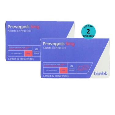 Imagem de Kit PreveGest Biovet 5mg com 12 Comprimidos Com 2 unidades