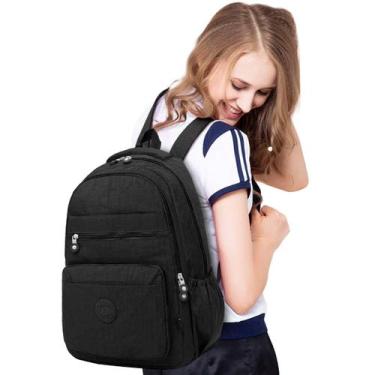 Imagem de Mochila Feminina Escolar Social Trabalho Pratica Semi Impermeável Luxo