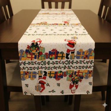 Imagem de Kit 3 Caminhos De Mesa Trilho Estampas De Natal Sortidos - Home Susi