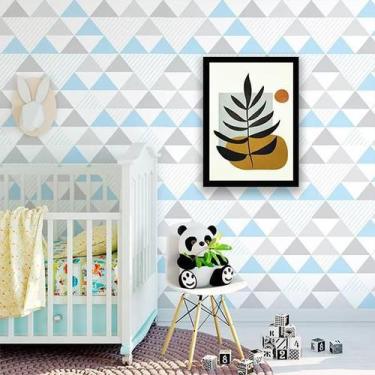 Imagem de Quadro Decorativo Abstrato Folhagem Marrom I 45X34Cm - Quadros On-Line