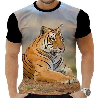 Imagem de Camiseta Camisa Personalizada Animal Felino Tigre Selva 9 - Obds Co, I