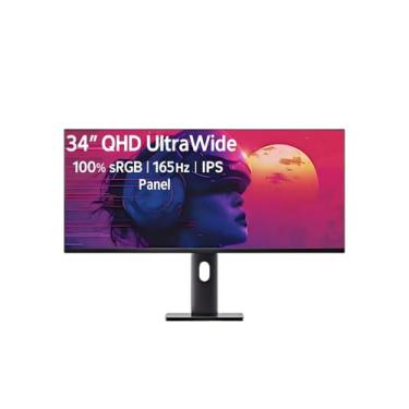 Imagem de TANXJIA Monitor de computador UltraWide de 34 polegadas, tela IPS rápida 3440 x 1440, 165Hz, 1ms, 95% DCI-P3, compatível com FreeSync e G-SYNC, ideal para jogos, design e codificação, modo vertical