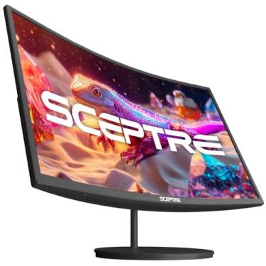 Imagem de Sceptre Monitor LED curvo de 68.6 cm 75Hz HDMI VGA alto-falantes embutidos, sem bordas metálico preto 2019 (C275W-1920RN)