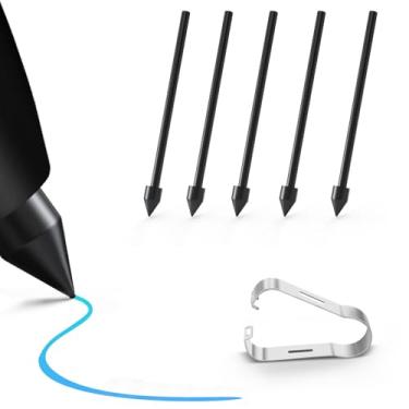 Imagem de SSS·GRGB Pacote com 5 pontas/pontas macias de substituição para Samsung S Pen - compatível com Galaxy Tab S10/S9/S8/S7/S6 Lite, S25/S24/S23/S22 Ultra, Note 20 e Kindle Scribe, 5 peças, preta