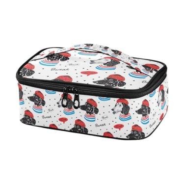 Imagem de GUIJI Lancheira térmica para cães com chapéu, lancheira à prova de vazamento para mulheres e homens, lancheira portátil para trabalho, piquenique, viagem