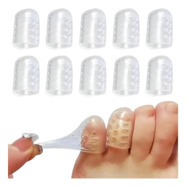Imagem de Kit 10 Protetor De Dedo De Silicone Dedeira Calo Atrito Pé