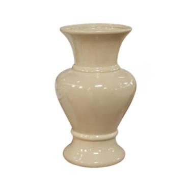 Imagem de Vaso Nobre de Cerâmica - Decoração Elegante para Festas, Aniversários e Arranjos Artificiais(Cappuccino)