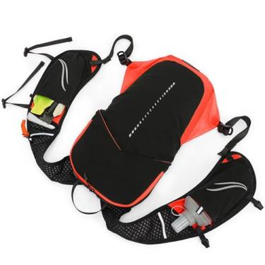 Imagem de aqxreight Mochila de Colete de Hidratação 5L Mochila de Corrida Leve e Respirável No Ombro que Mantém As Condições, Seu Design Melhora a água, Compartimentos Reflexivos Com Pouca Luz Hidratação (#3)