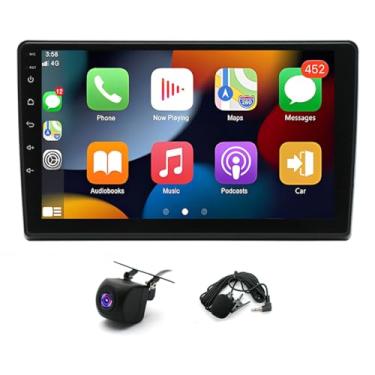 Imagem de Rádio estéreo de carro de 25,7 cm para Chevy Silverado 2007-2013 Tahoe Equinox para GMC Sierra Yukon, Android 13 Double Din Car Radio com Carplay Android Auto WiFi, navegação GPS, Bluetooth, microfone