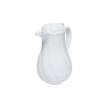 Imagem de Thunder Group PLWS020WT Servidor de bebidas, 0,6 litro, isolamento de parede dupla, tampa de botão, design de redemoinho, resistente à quebra, pode ser lavado na lava-louças