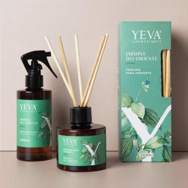 Imagem de Kit YEVA Jardins do Oriente  Bambu - Perfume para Ambiente + Água Perf