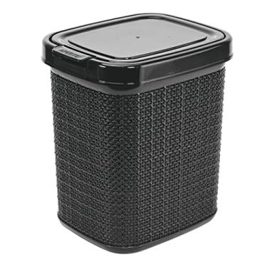 Imagem de LIXEIRA JUTA COM CLICK PRETA 4,5L