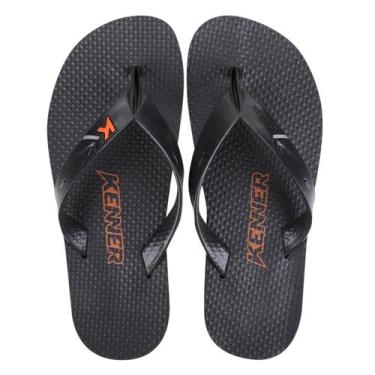 Imagem de Chinelo Kenner Summer Masculino, Laranja, Preto, 41