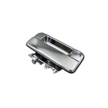 Imagem de Maçaneta da porta traseira com acabamento externo preto e cromado, compatível com Mazda BT50 Pickup/Ford Ranger 2006-2012.(CHROME)