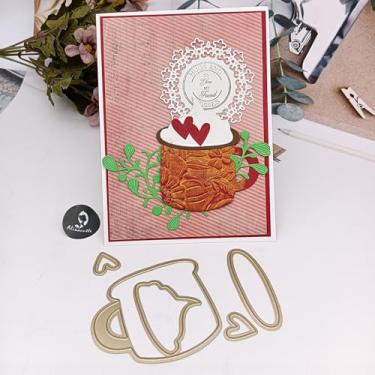 Imagem de Alinacutle 1 peça de matriz de corte de metal para fazer cartões feitos à mão, álbum de recortes, presente de papel, decoração de férias, modelo feito à mão - alinacutle (café e sorvete DC)