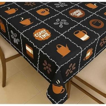 Imagem de Toalha de Mesa OXFORD Super ELEGANCIA 4,6 e 8 LUGARES(GRÃO DE CAFÉ,6 LUGARES 1,40x2,20)