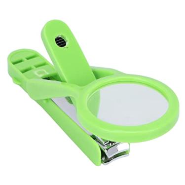 Imagem de Cryfokt Lupa Cortador de Unhas de Aço Inoxidável para Fácil Corte de Unhas Com Visão Clara para Idosos, 1 X Cortador de (Verde)