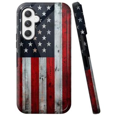 Imagem de WZCJDHMJ Capa para Samsung Galaxy A14 5G, capa de camada dupla à prova de choque - silicone + PC resistente a impactos, capa protetora para celular antiarranhões de 6,6 polegadas - bandeira de prancha