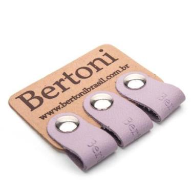 Imagem de Kit 3 Organizadores de Fios Bertoni em Couro Legítimo Botão de Pressão