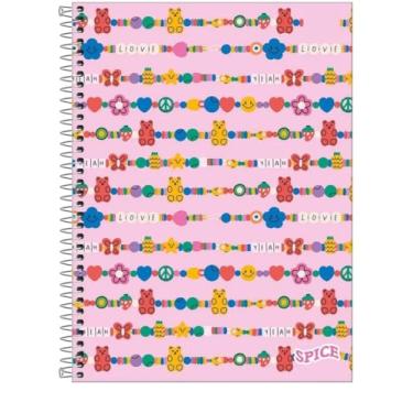 Imagem de Caderno Universitário Capa Dura para Meninas com 1 Matéria 80 Folhas