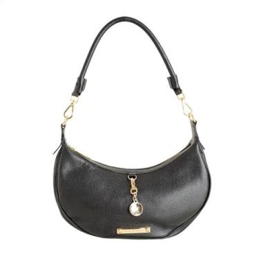 Imagem de Bolsa Hobo Dm Luna Preta, Soft preto, UN