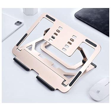 Imagem de Suporte de mesa para laptop, dobrável, portátil, com base de ângulo ajustável (cor: 1) (2) (2)