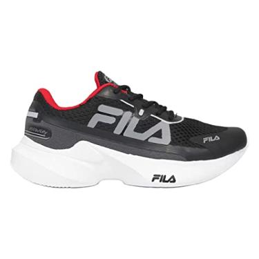 Imagem de Tenis Fila Recovery, Infantil, Preto/Vermelho/Prata, 31