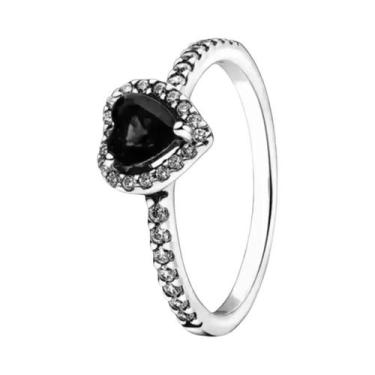 Imagem de Anel De Amor Mini Snoopy Em Prata Esterlina 925 Com Diamante Rosa De N