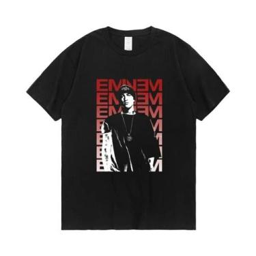 Imagem de Camiseta Unissex Eminem Rapper Hip Hop, Estilo Solto, Moda De Verão Pa