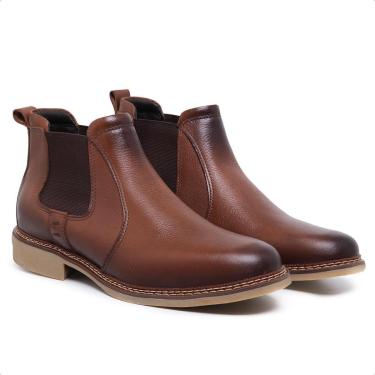 Imagem de Bota Masculina Coturno Couro Macia e Reforçada-Masculino
