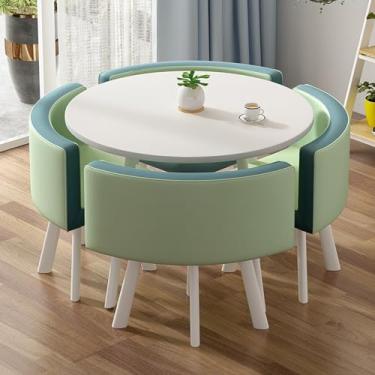 Imagem de Conjunto de mesa e cadeira de clube de recepção de escritório, conjunto de mesa de jantar de cozinha de café, conjuntos de mesa de negociação para sala de conferências, conjunto de mesa e cadeira de