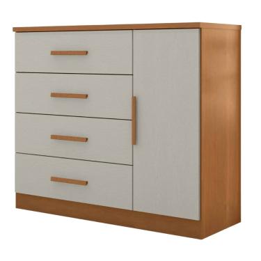 Imagem de Cômoda Sapateira 4 Gavetas 1 Porta Genova Plus Zanzini