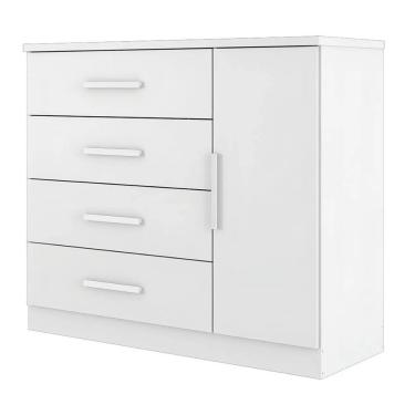 Imagem de Cômoda Sapateira 4 Gavetas 1 Porta Genova Plus Zanzini