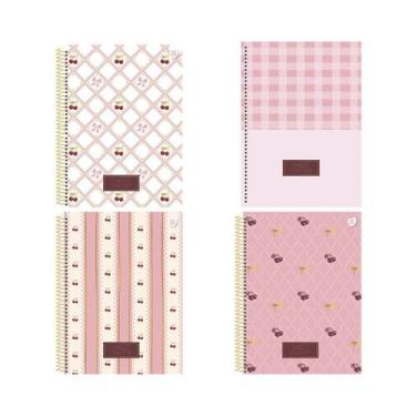 Imagem de Caderno Universitário Capa Dura 01 Matéria 80 Folhas Cherry - ANIMATIV