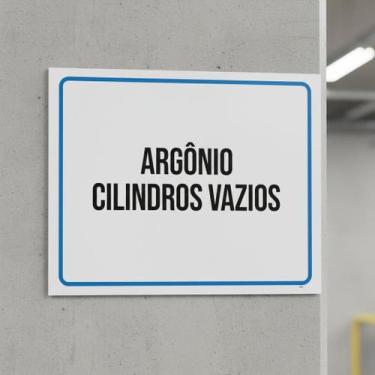 Imagem de Placa Acm Argônio Cilindros Vios 18X23 - Sinalizo