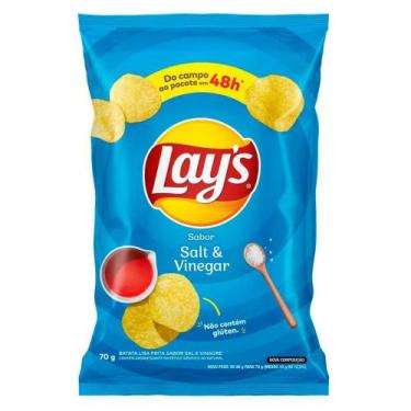 Imagem de Batata Frita Lisa Sal e Vinagre Lays 70g