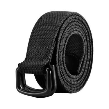 Imagem de Cinto Casual Preto Masculino plus Size 100-190cm De Comprimento Com Fi