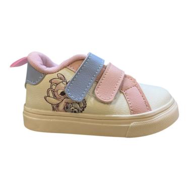 Imagem de Tenis Infantil Menina Disney Personagem Stitch Calce Fácil Autocolante Dst10dy Branco-Feminino