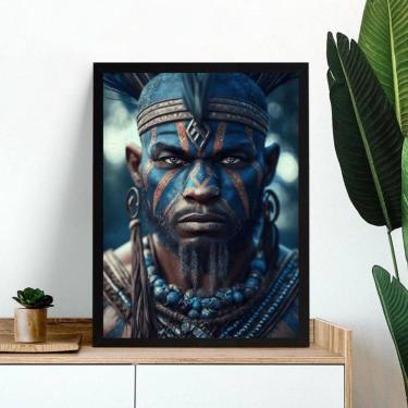 Imagem de Quadro Orixá Ogum - Face 24X18Cm