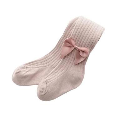 Imagem de Calças De Algodão Com Laço Para Meninas 0-12 Anos Leggings Para Crianç