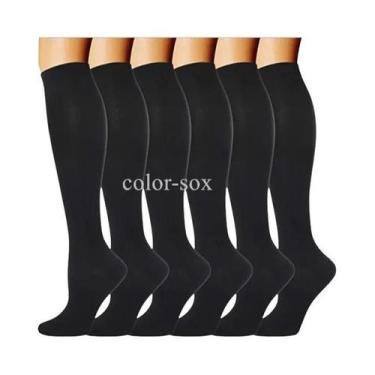 Imagem de Meias De Compressão Médicas Para Mulheres, 3 a 6 Pares, Meias Esportiv